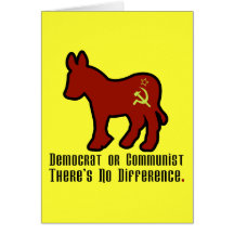Communist Donkey Greeting Cards