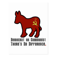 Communist Donkey Postcard