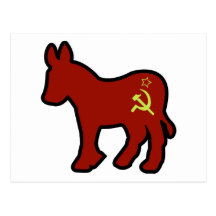 Communist Donkey Postcard