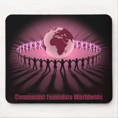 Communist Feminist PC Mouse Pad by vx1345