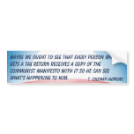 Communist Manifesto & Tax Returns Bumper Stickers