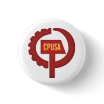 communist party usa pinback buttons