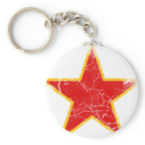 Communist Red Star Vintage Keychain