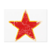 Communist Red Star Vintage Post Card