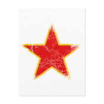 Communist Red Star Vintage Post Card