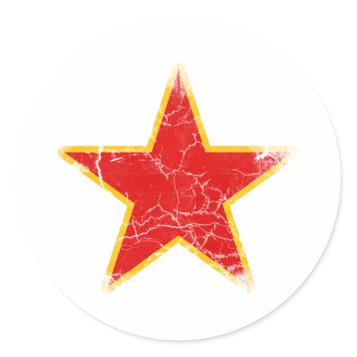 Communist Red Star Vintage Stickers by generation_y_design