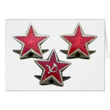 Communist stars cards