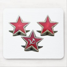 Communist stars mouse pads