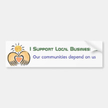 Community Business Support Bumper Stickers
