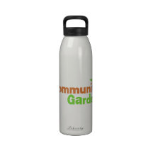 Community Garden Reusable Water Bottle