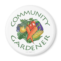 Community Gardening Fridge Magnet