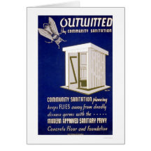 Community Sanitation 1940 WPA Greeting Cards
