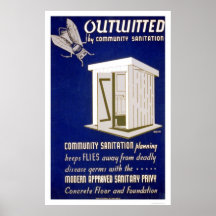 Community Sanitation 1940 WPA Poster