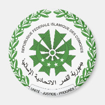 comoros seal fridge magnet