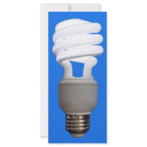 Compact Fluorescent Bulb Rack Card
