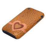 Compagnon en cuir Iphone 3 Ca d'or de rose de croc Étui Tough iPhone 3