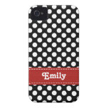 Compagnon noir et blanc C du cas 4s de l'iPhone 4  Coque Case-Mate iPhone 4