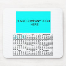 Company Logo Mouse Pad with Calendar
