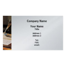 Compass and T-Square - Platinum Finish Business Card