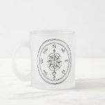Compass Art Coffee Mugs