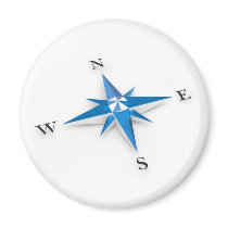 Compass Fridge Magnet