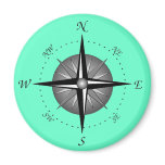Compass Rose Fridge Magnet