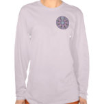 Compass rose, pink and lilac, add initial shirts
