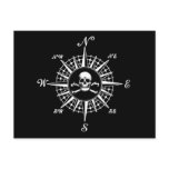 Compass Rose Skull 1 Post Card