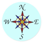 Compass Rose Sticker