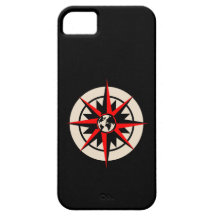 Compass Rose with Globe iPhone 5 Cover