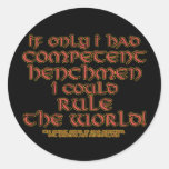 Competent Henchmen Joke Stickers