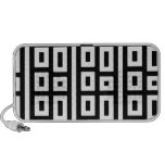 Complementary colours black and white speakers