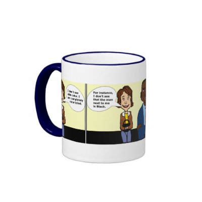 Completely Colour Blind Mug by pharrisart