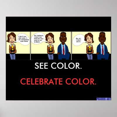 Completely Colour Blind Poster by pharrisart