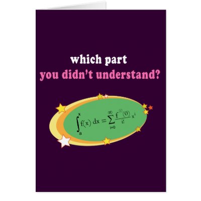 Complex Math Equation Greeting Card by somudesigns