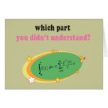 Complex Math Equation Card