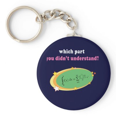 Complex Math Equation Keychain by somudesigns