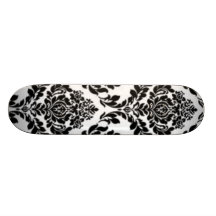 complex repeating pattern skateboard deck