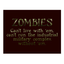 Complexe militaire industriel de zombis cartes postales
