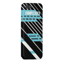 Complexity - Black and Blue iPhone 5 Cases