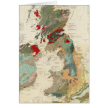 Composite Geological, palaeontological map Card