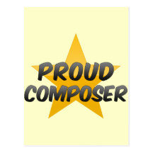 Compositeur fier cartes postales