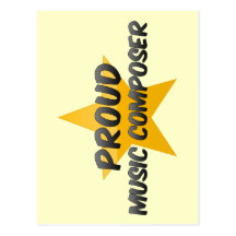 Compositeur fier de musique cartes postales