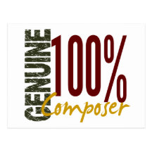 Compositeur véritable carte postale