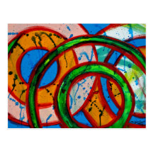 Composition #20 by Michael Moffa Postcard