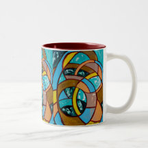 Composition #8 by Michael Moffa Coffee Mugs