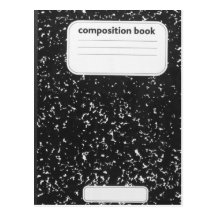 Composition Book Student Teacher Postcard