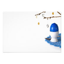 Composition en Pâques avec l'oeuf et l'Ament Invitations