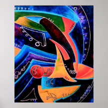 composition with colours posters