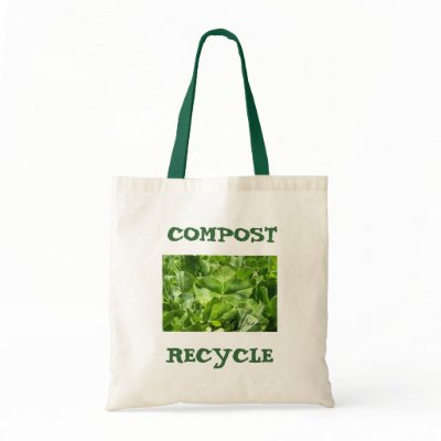 compost & recycle eco friendly bag by jeanroxy
